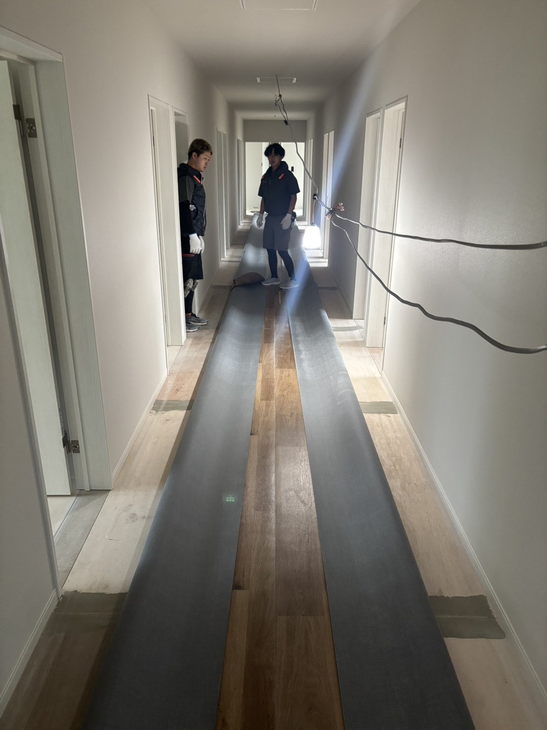 東京都杉並区　クロス　床工事